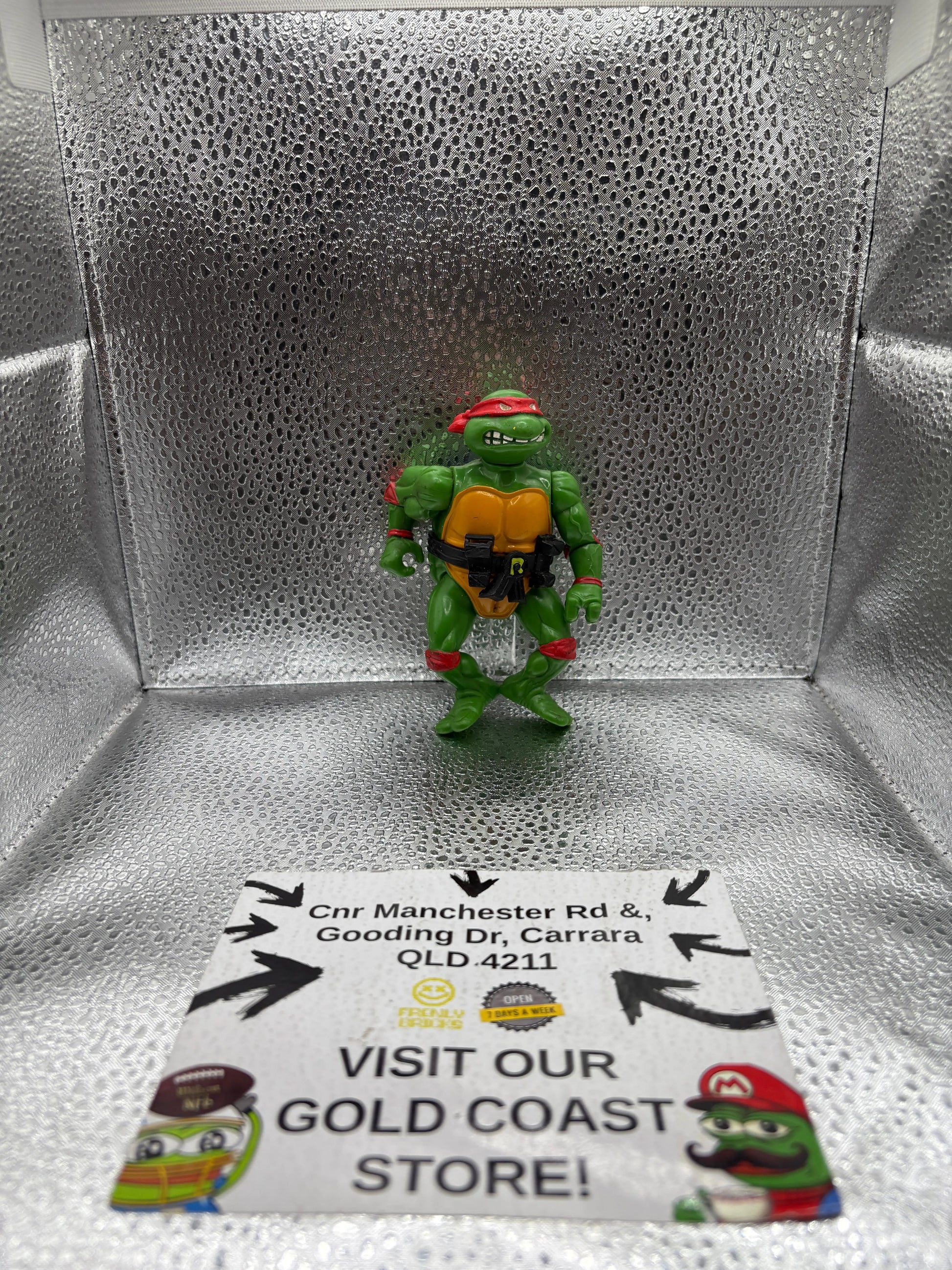1988 TMNT Raphael Playmates Ninja Turtle Don FRENLY BRICKS - Open 7 Days