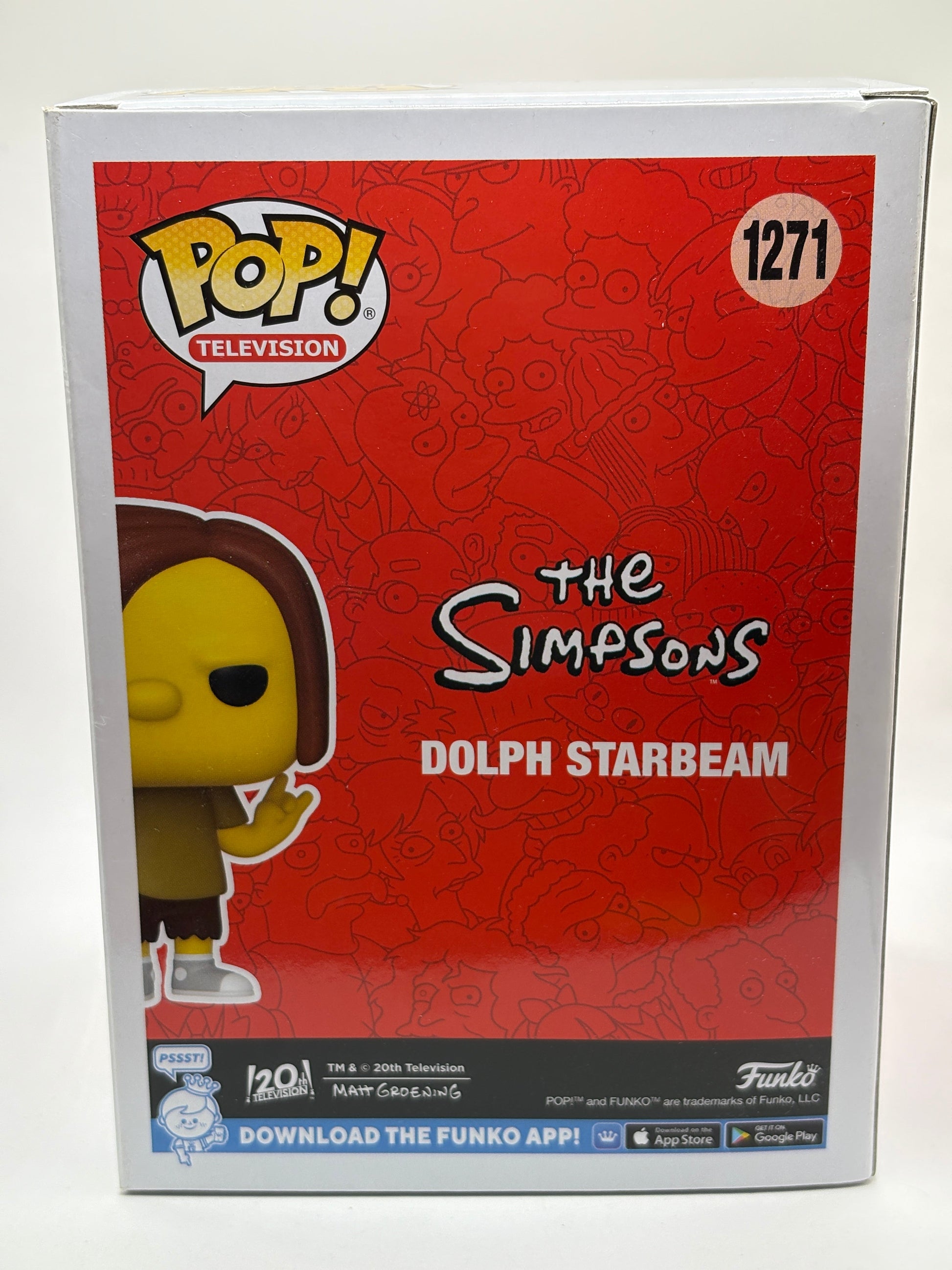 Funko POP! Television The Simpsons #1271 Dolph Starbeam 2022 Winter FRENLY BRICKS - Open 7 Days