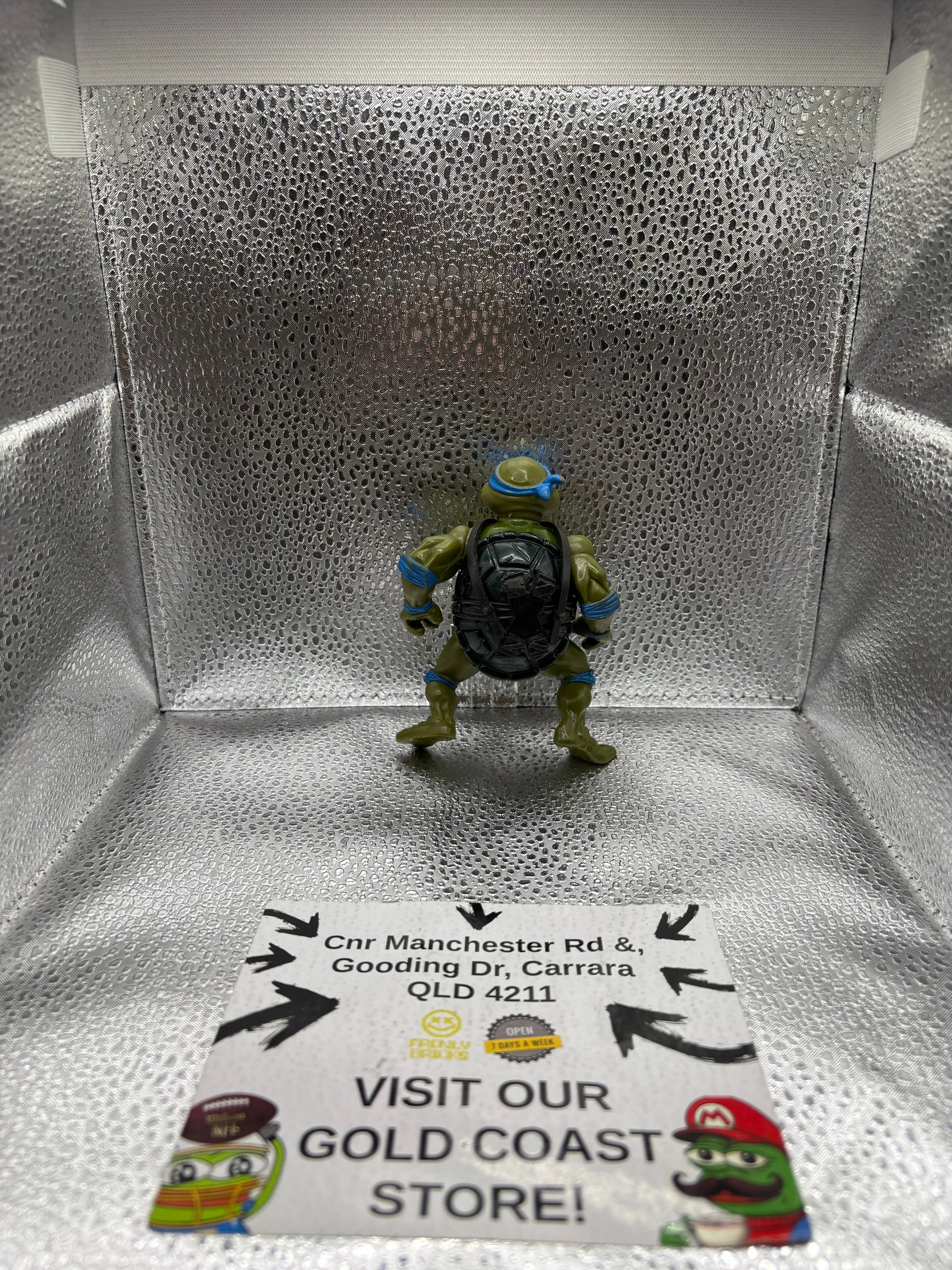 Vintage 1988 TMNT Teenage Mutant Ninja Turtles Hard Head Leonardo Action Figure FRENLY BRICKS - Open 7 Days