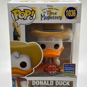 Funko POP! Disney The Three Musketeers #1036 Donald Duck 2021 Wondrous SE FRENLY BRICKS - Open 7 Days
