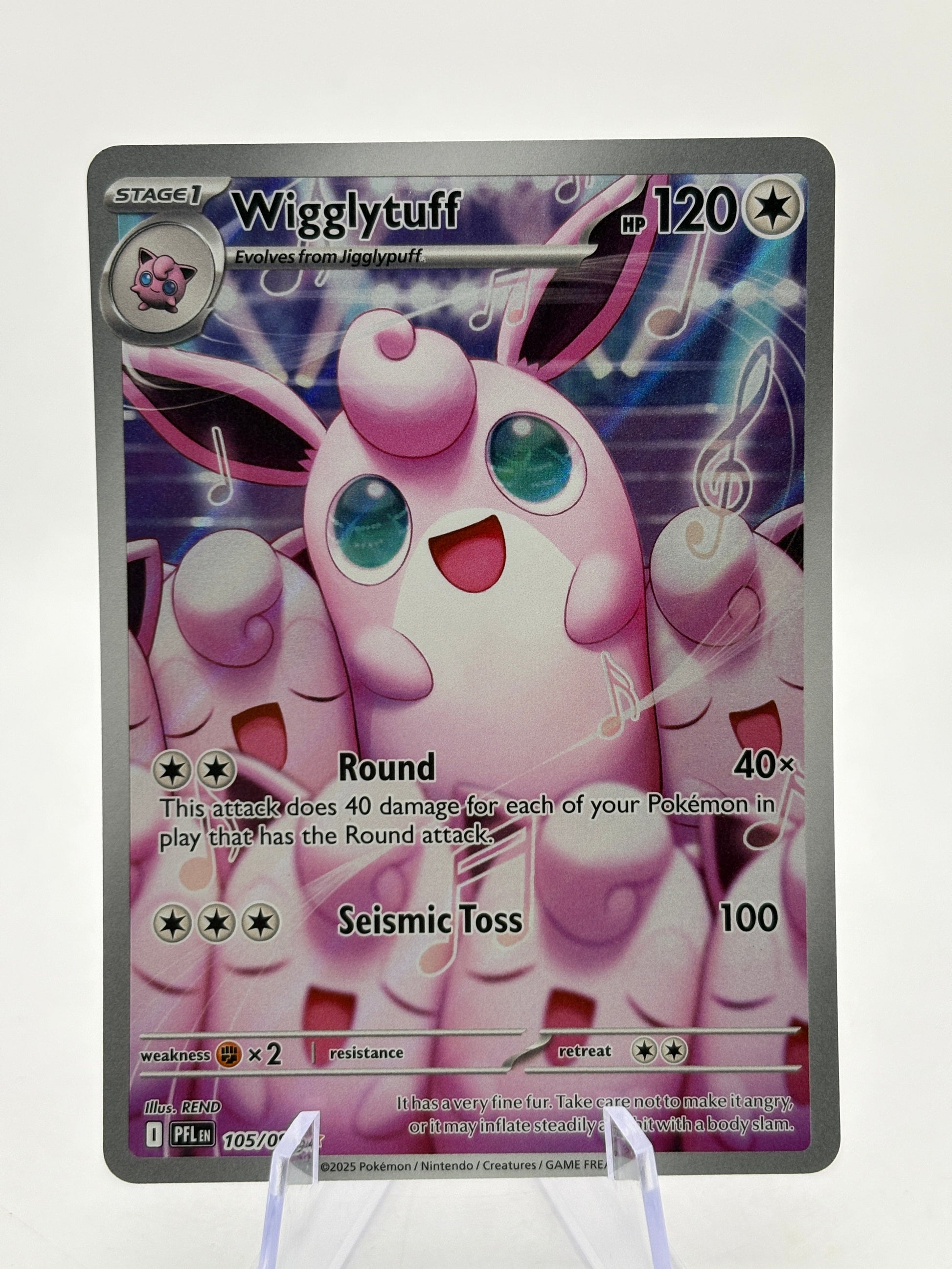 Pokemon TCG Phantasmal Flames - Wigglytuff 105/094 Illustration Rare Nm FRENLY BRICKS - Open 7 Days