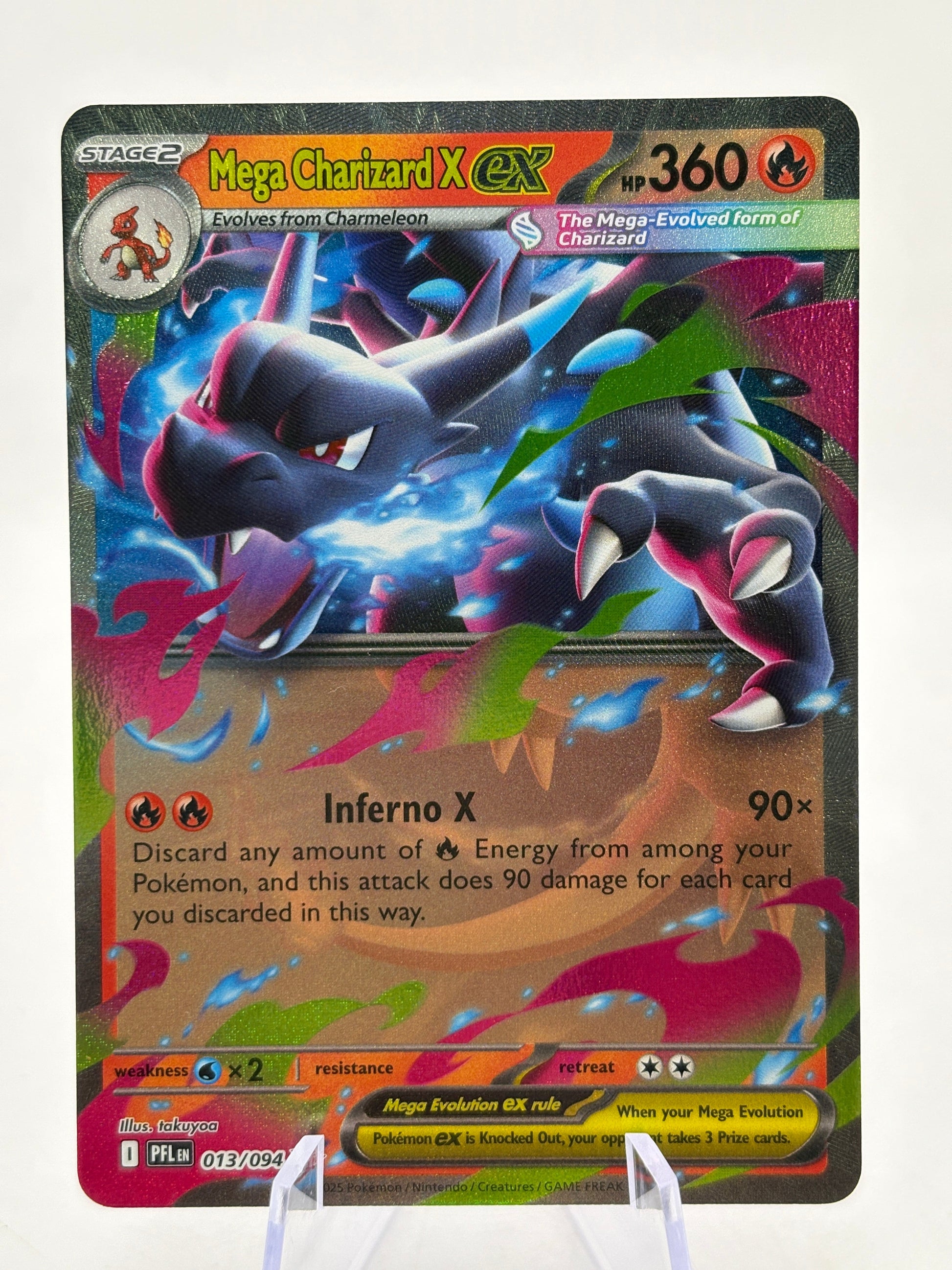 Pokemon TCG Phantasmal Flames - Mega Charizard EX 013/094 NM FRENLY BRICKS - Open 7 Days