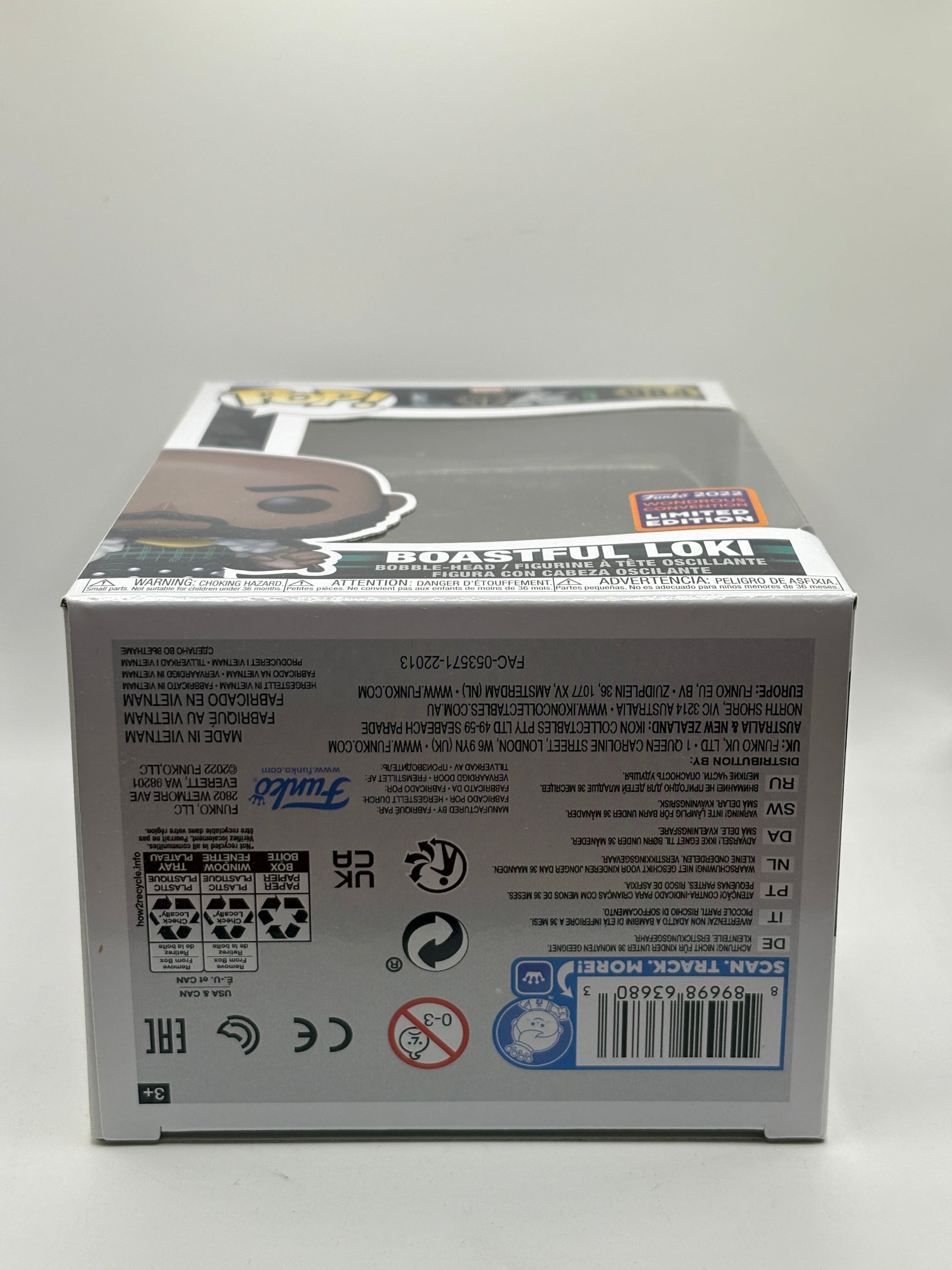 Funko POP! Marvel Loki #984 Boastful Loki 2022 Wondrous Convention FRENLY BRICKS - Open 7 Days