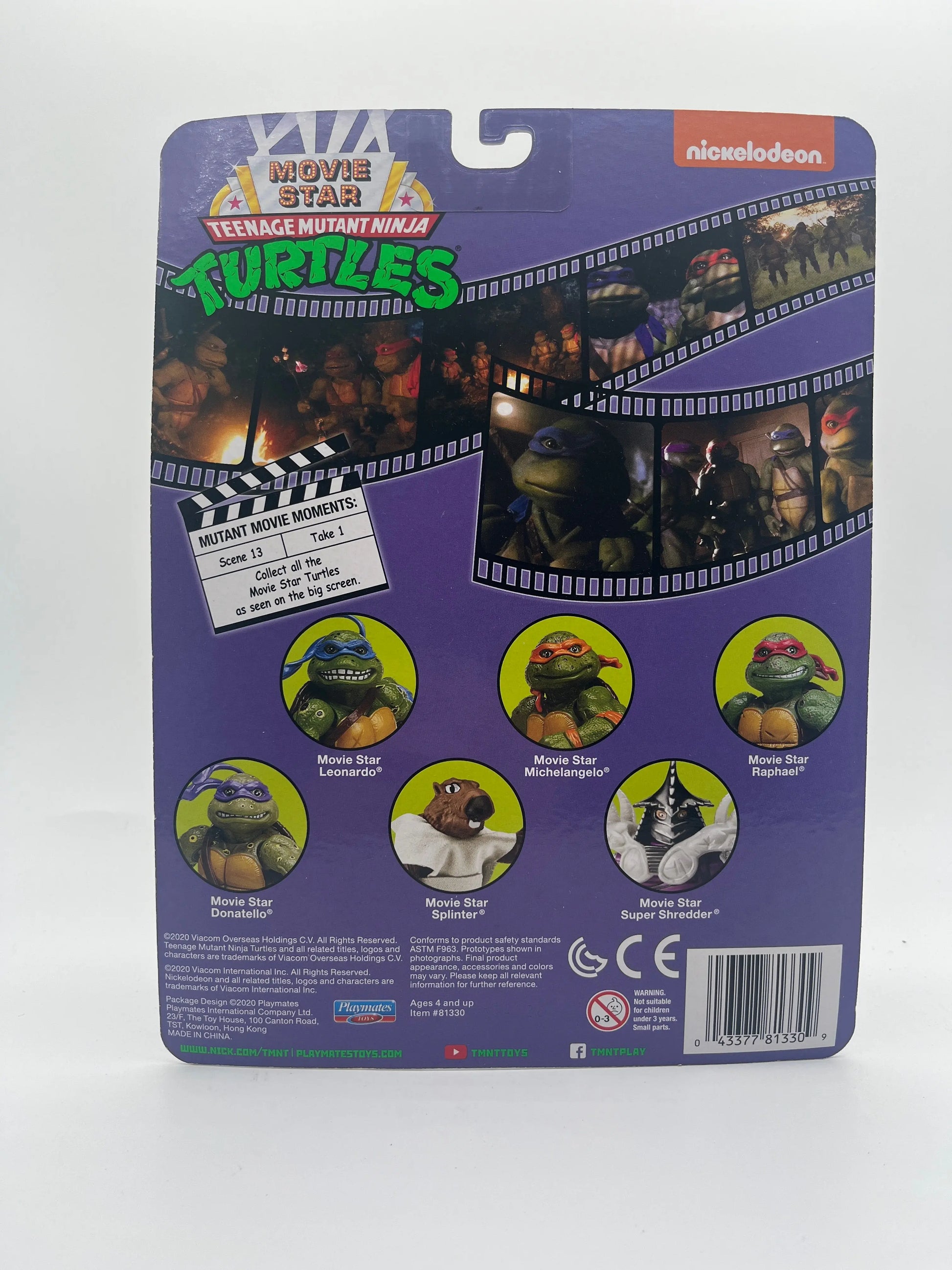 Playmates Retro Teenage Mutant Ninja Turtles TMNT Movie Star Raphael FRENLY BRICKS - Open 7 Days