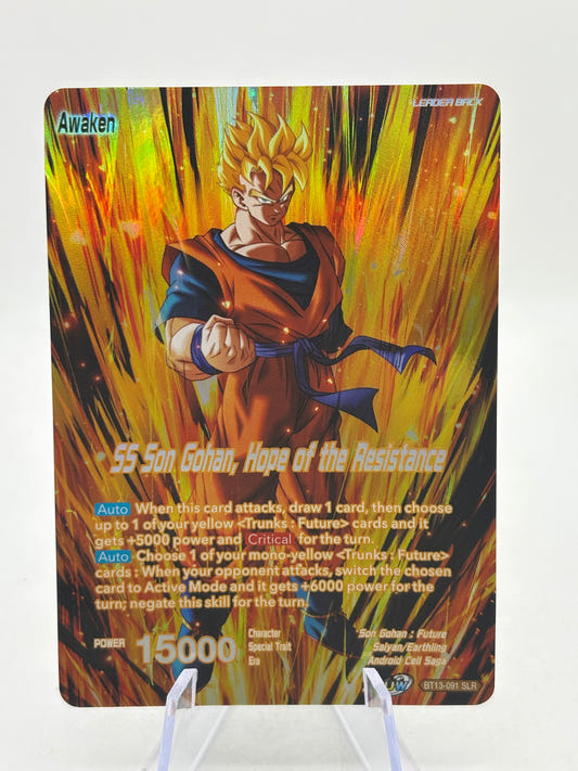 Dragon Ball Super Masters - SS Son Gohan, Hope of the Resistance BT13-091 SLR NM