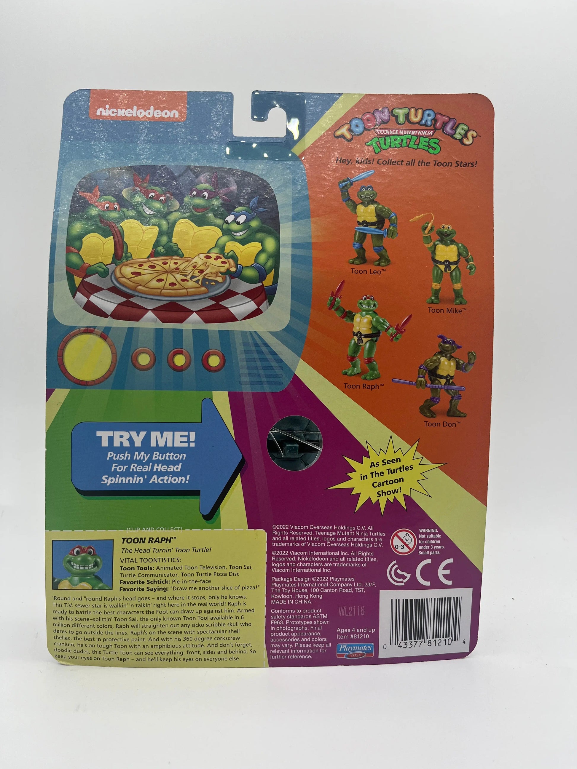 Teenage Mutant Ninja Turtles Classic Collection 4.5 inch Toon Raph TMNT FRENLY BRICKS - Open 7 Days