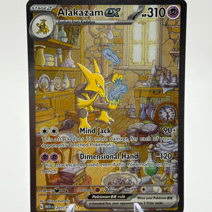 Pokemon TCG 151 MEW - Alakazam EX 201/165 Special Illustration Rare NM FRENLY BRICKS - Open 7 Days