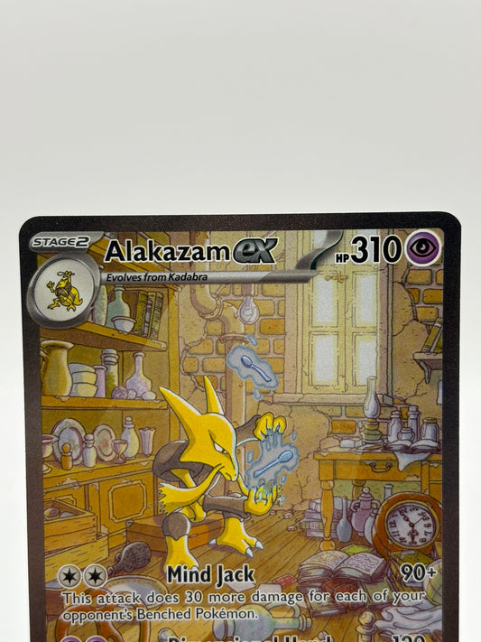 Pokemon TCG 151 MEW - Alakazam EX 201/165 Special Illustration Rare NM FRENLY BRICKS - Open 7 Days