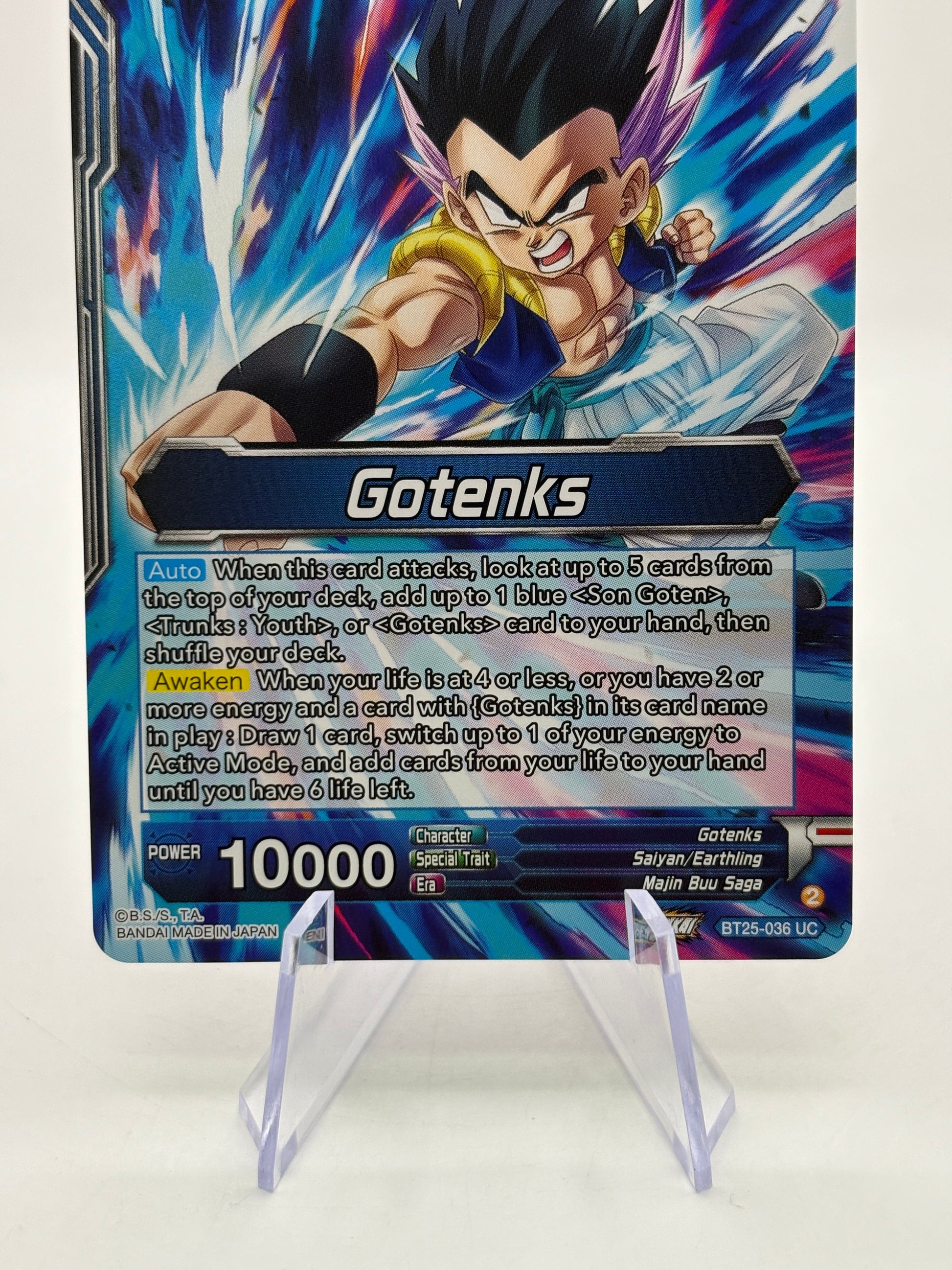 DBS Masters - SS3 Gotenks, Power of the Strongest Rookie BT25-036 SLR FRENLY BRICKS - Open 7 Days