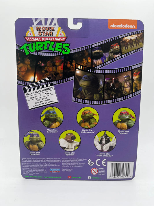 Playmates Retro Teenage Mutant Ninja Turtles TMNT Movie Star Donatello FRENLY BRICKS - Open 7 Days