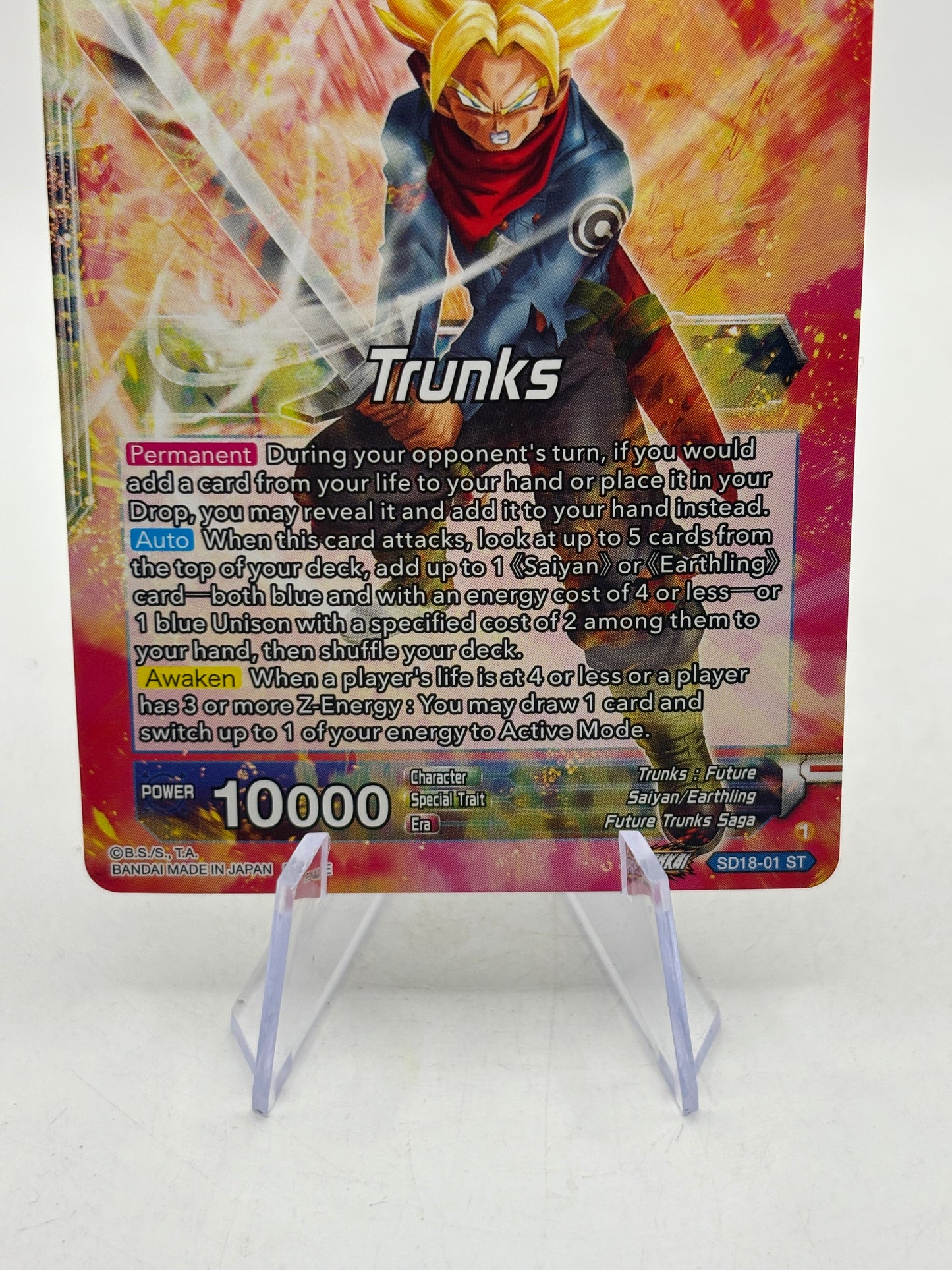 Dragon Ball Super Masters - SS2 Trunks, Envoy of Justice Returns SD18-01 SLR