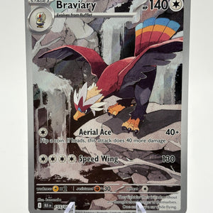Pokemon TCG Black Bolt - Braviary #155/086 Illustration Rare NM FRENLY BRICKS - Open 7 Days