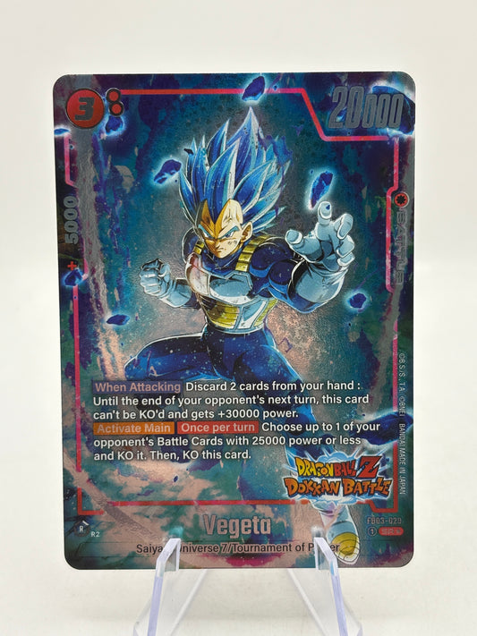 Dragon Ball Super Fusion World - Vegeta FB03-020 SR* Alt Art Dokkan NM