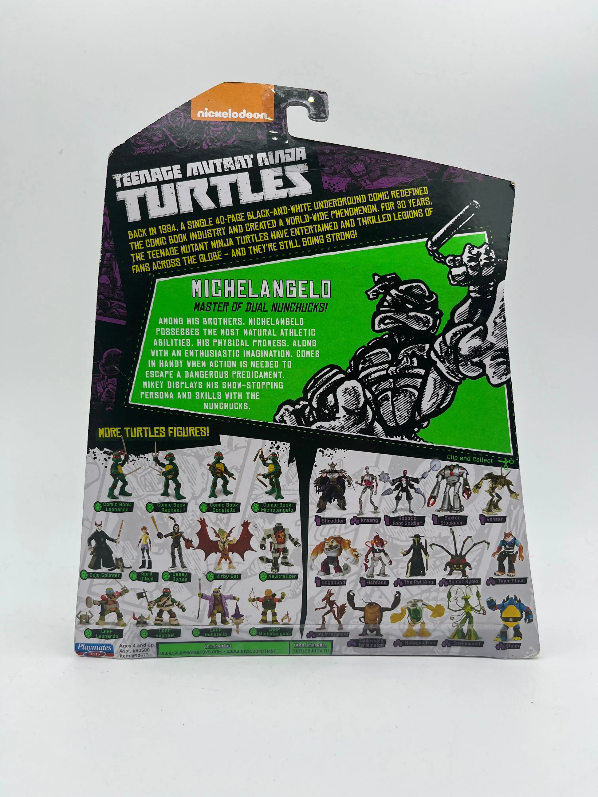 Ninja Turtles - Comic Book Mikey Action Figure 2014 TMNT FRENLY BRICKS - Open 7 Days