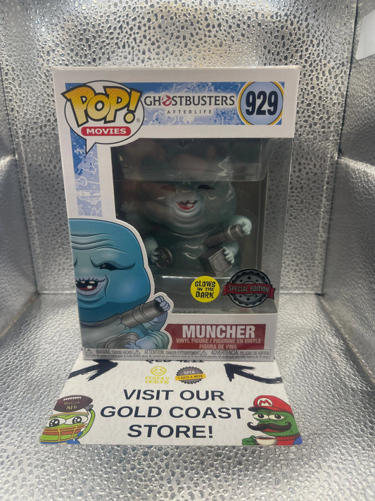 Funko POP! Ghostbusters Afterlife MUNCHER Glow in the Dark #929 Special Edition FRENLY BRICKS - Open 7 Days