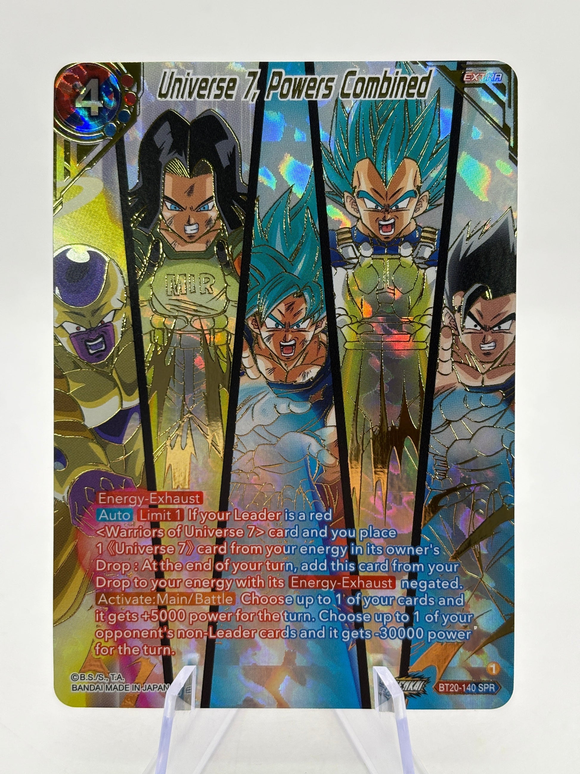 Dragon Ball Super Masters - Universe 7, Powers Combined BT20-140 SPR FRENLY BRICKS - Open 7 Days