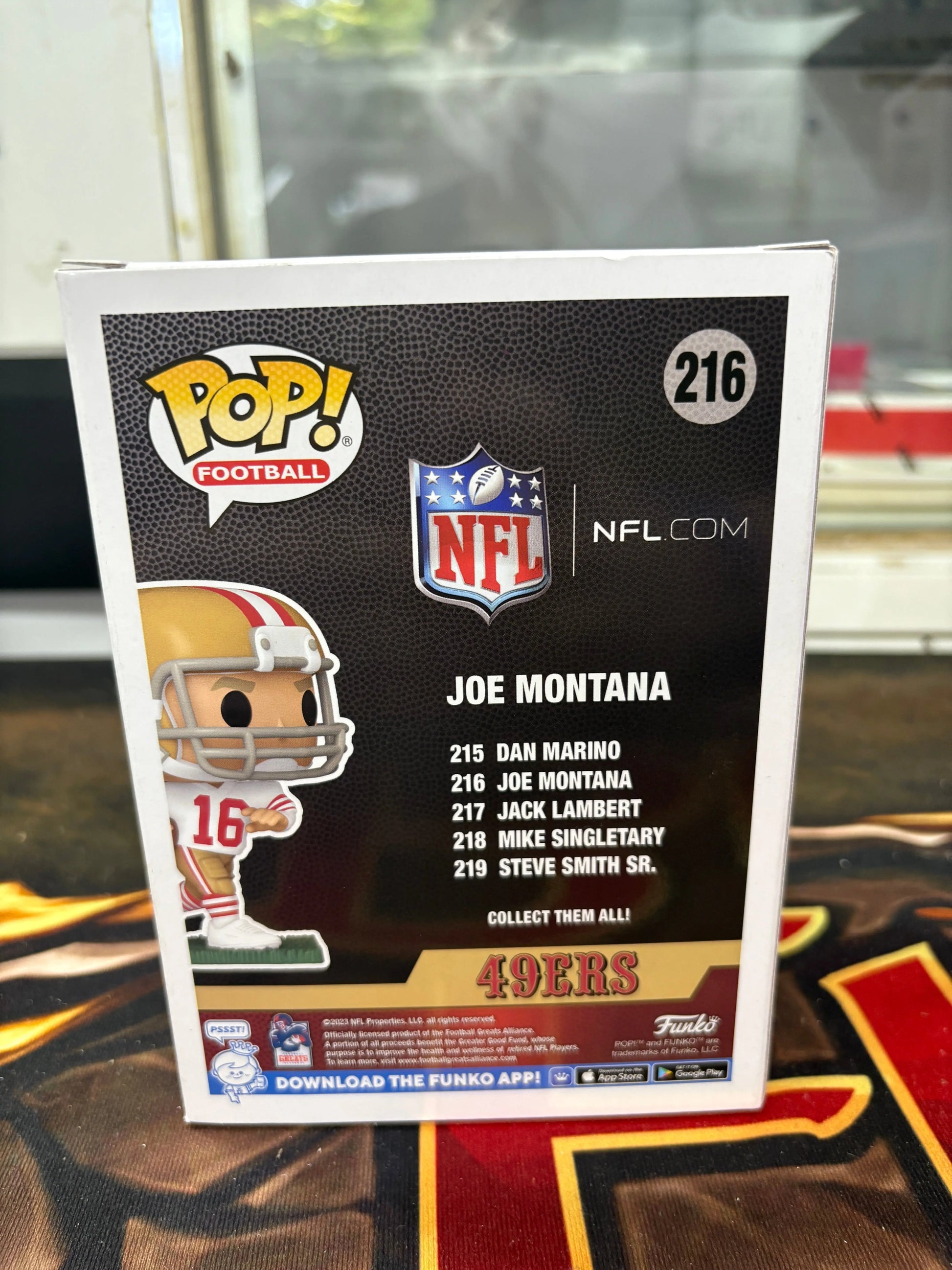 Funko POP! Football San Francisco #216 Joe Montana FRENLY BRICKS - Open 7 Days