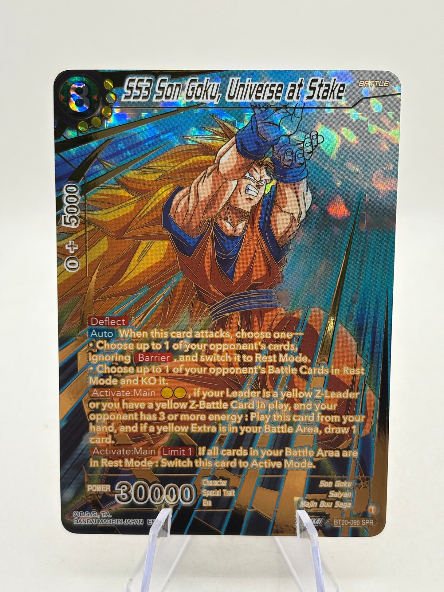 Dragon Ball Super Masters - SS3 Son Goku, Universe at Stake BT20-095 SPR NM