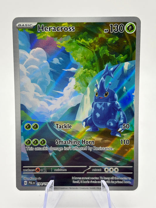 Pokemon TCG Paldea Evolved - Heracross 194/193 Illustration Rare NM FRENLY BRICKS - Open 7 Days
