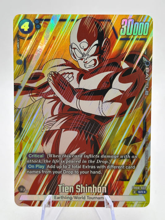 Dragon Ball Super Fusion World - Tien Shinhan FB06-032 SR Alt Art FRENLY BRICKS - Open 7 Days