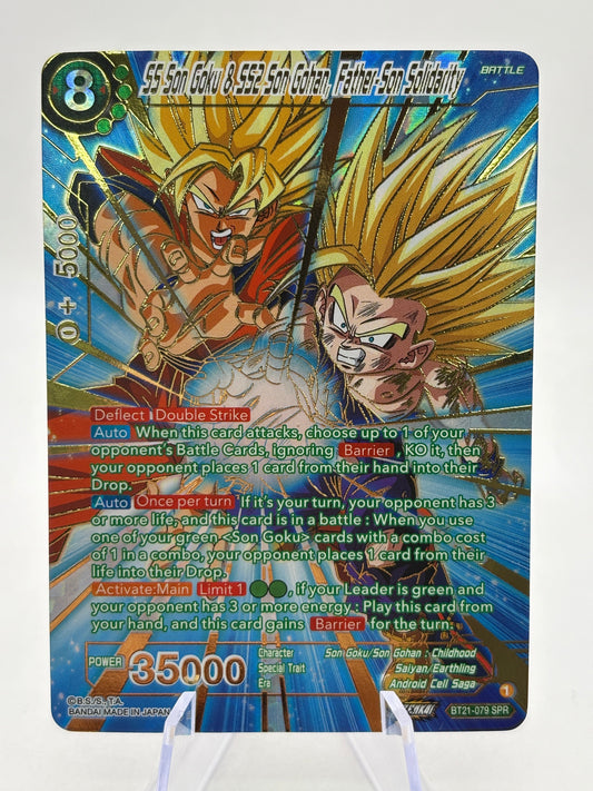 DBS Masters - SS Son Goku & SS2 Son Gohan, Father-Son Solidarity BT21-079 SPR FRENLY BRICKS - Open 7 Days