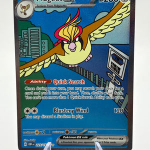Pokemon TCG Obsidian Flames - Pidgeot EX 225/197 Special Illustration Rare LP FRENLY BRICKS - Open 7 Days