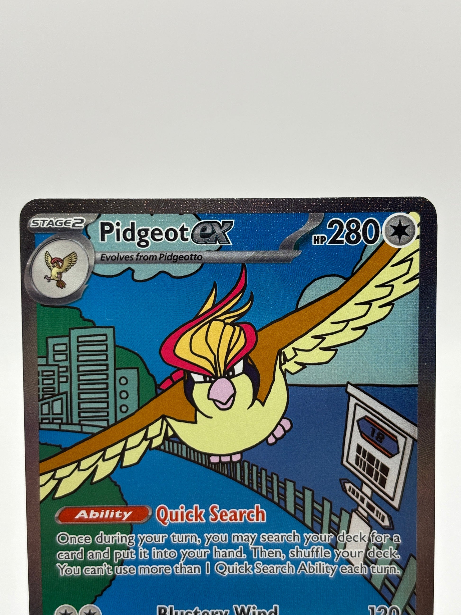 Pokemon TCG Obsidian Flames - Pidgeot EX 225/197 Special Illustration Rare LP FRENLY BRICKS - Open 7 Days