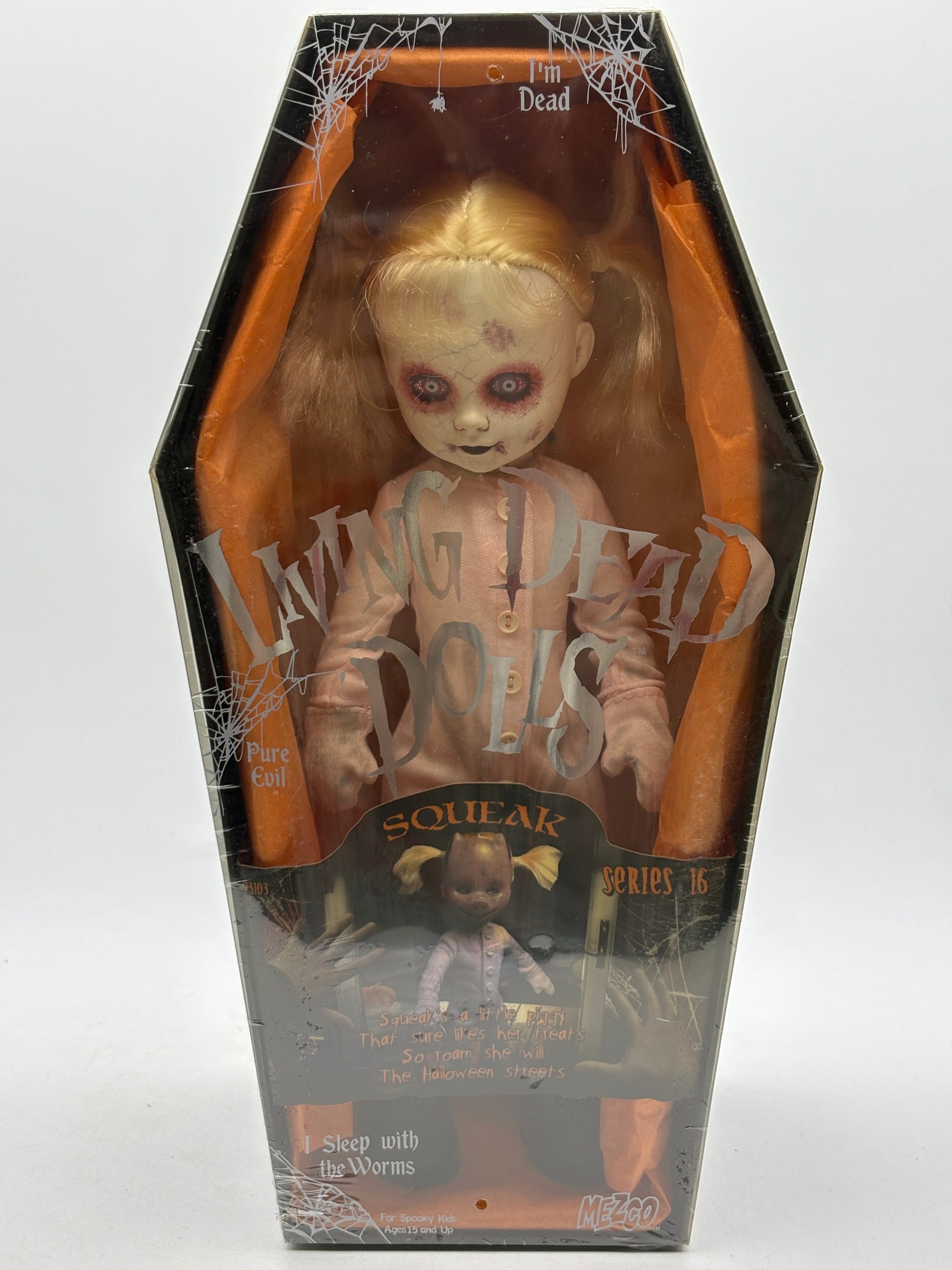 2005 Mezco Toys Living Dead Dolls SQUEAK Brand New and Sealed FRENLY BRICKS - Open 7 Days