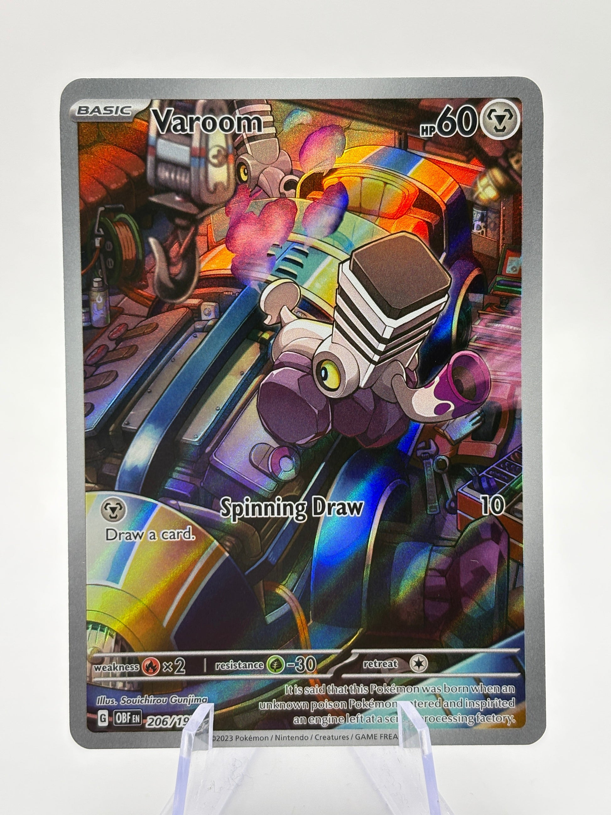 Pokemon TCG Obsidian Flames- Varoom 206/197 Illustration Rare NM FRENLY BRICKS - Open 7 Days