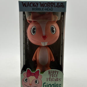 Funko Happy Tree Friends Giggles Pink 2007 Wacky Wobbler Bobblehead FRENLY BRICKS - Open 7 Days