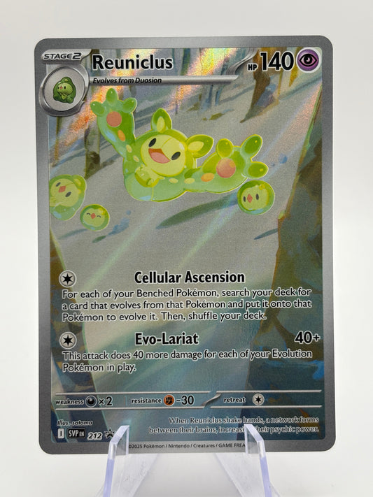 Pokemon TCG SVP Promo - Reuniclus SVP 21/ Black Star Illustration NM FRENLY BRICKS - Open 7 Days