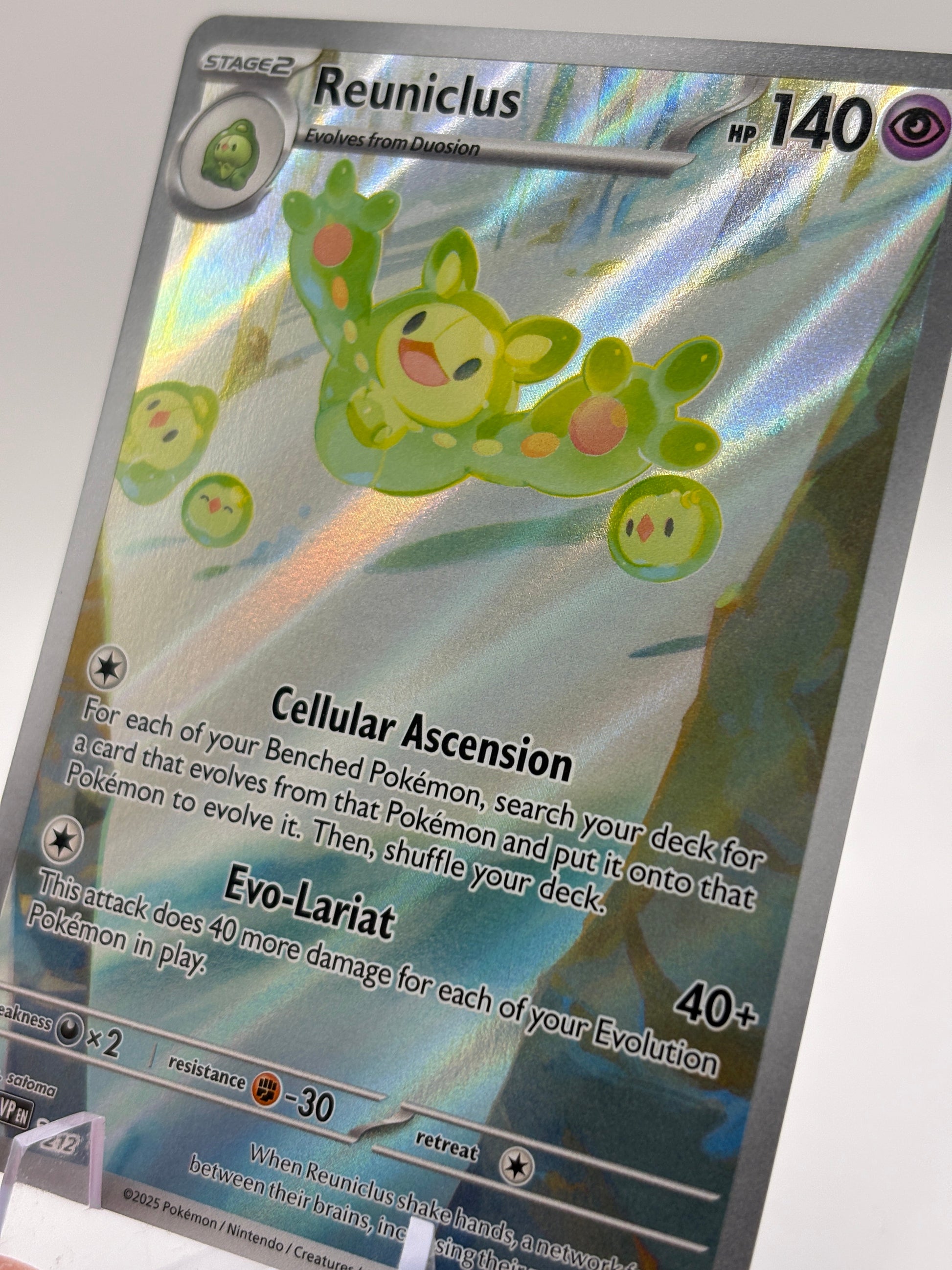 Pokemon TCG SVP Promo - Reuniclus SVP 21/ Black Star Illustration NM FRENLY BRICKS - Open 7 Days