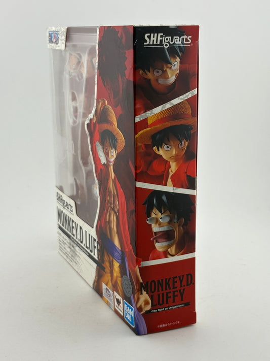 Bandai S.H. Figuarts One Piece Monkey D Luffy Onigashima Raid Figure Sealed FRENLY BRICKS - Open 7 Days