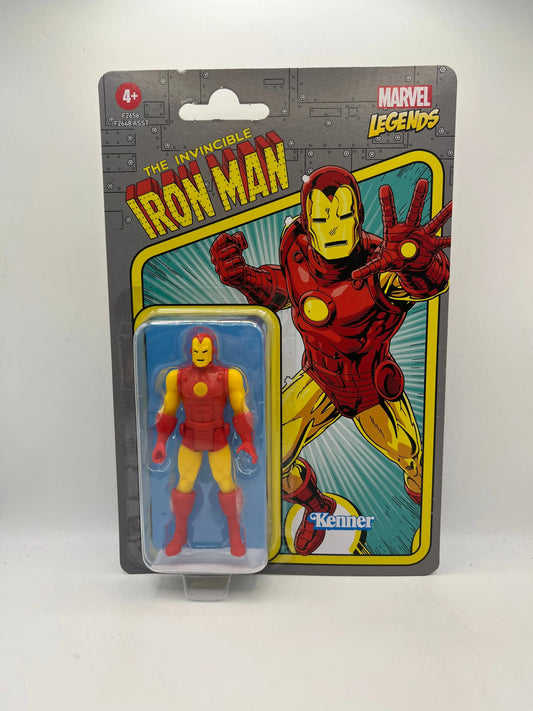 Marvel Legends Retro The Invincible Iron Man 3.75 Inch Action Figure Hasbro FRENLY BRICKS - Open 7 Days