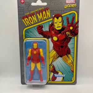 Marvel Legends Retro The Invincible Iron Man 3.75 Inch Action Figure Hasbro FRENLY BRICKS - Open 7 Days
