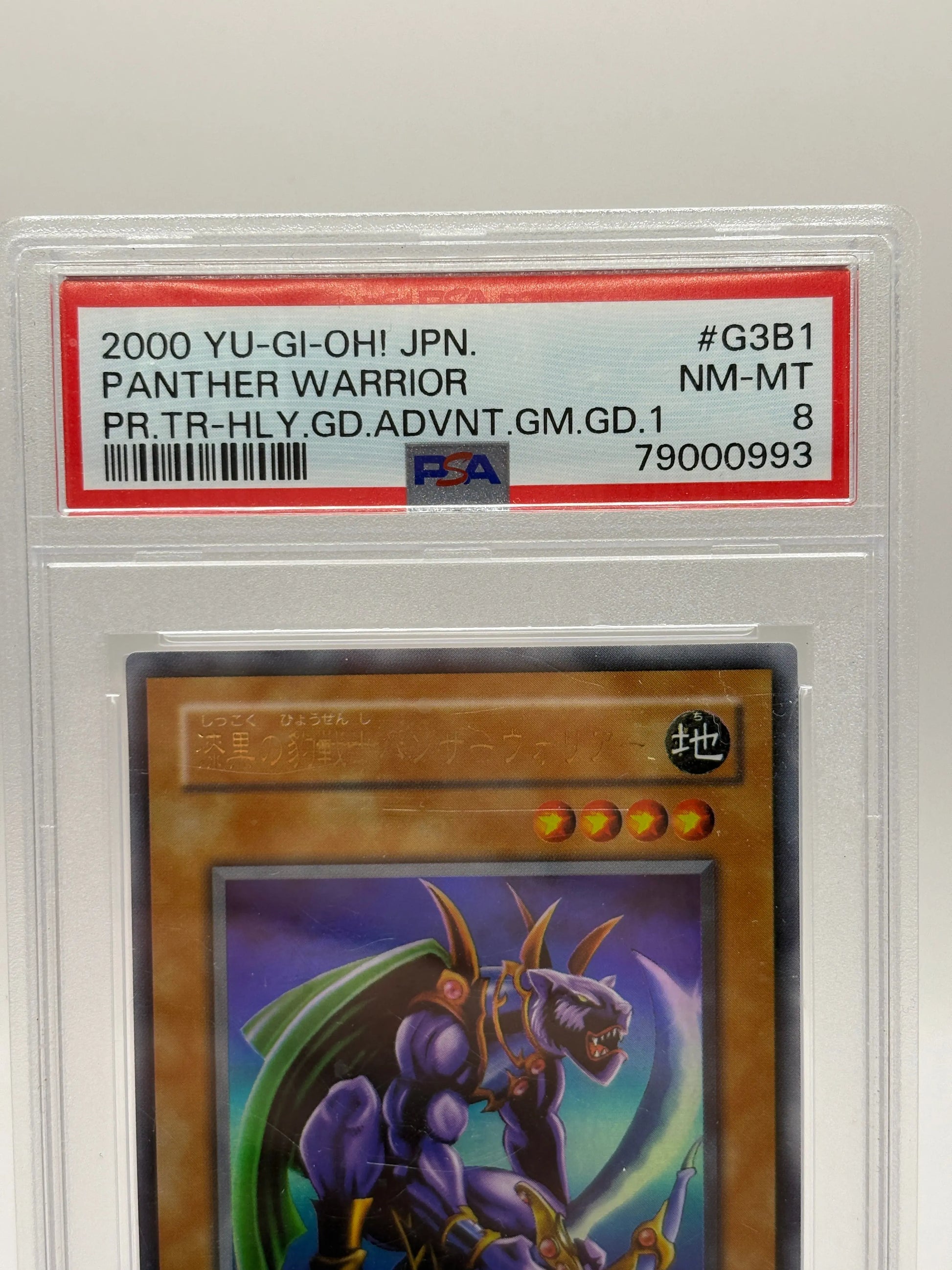 2000 Yu-Gi-Oh! Japanese - Panther Warrior #G3B1 PSA 8 Near Mint FRENLY BRICKS - Open 7 Days