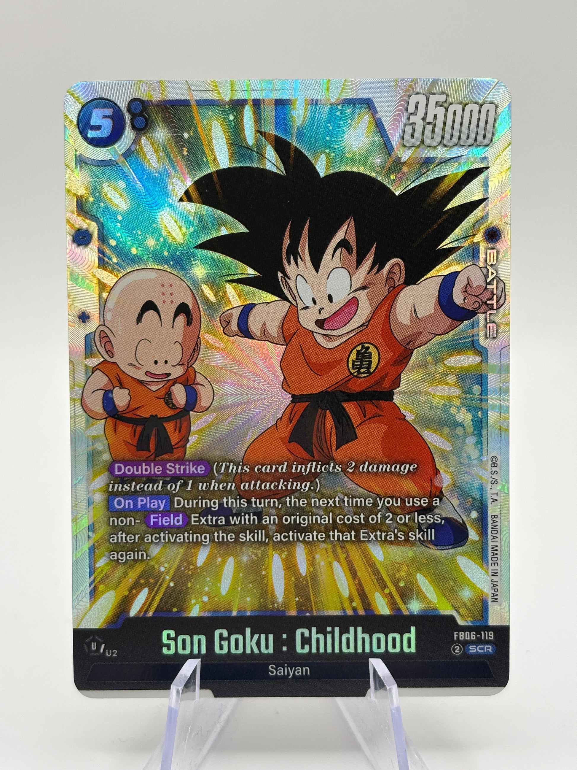 Dragon Ball Super Fusion World TCG - Son Goku : Childhood FB06-119 Secret Rare FRENLY BRICKS - Open 7 Days