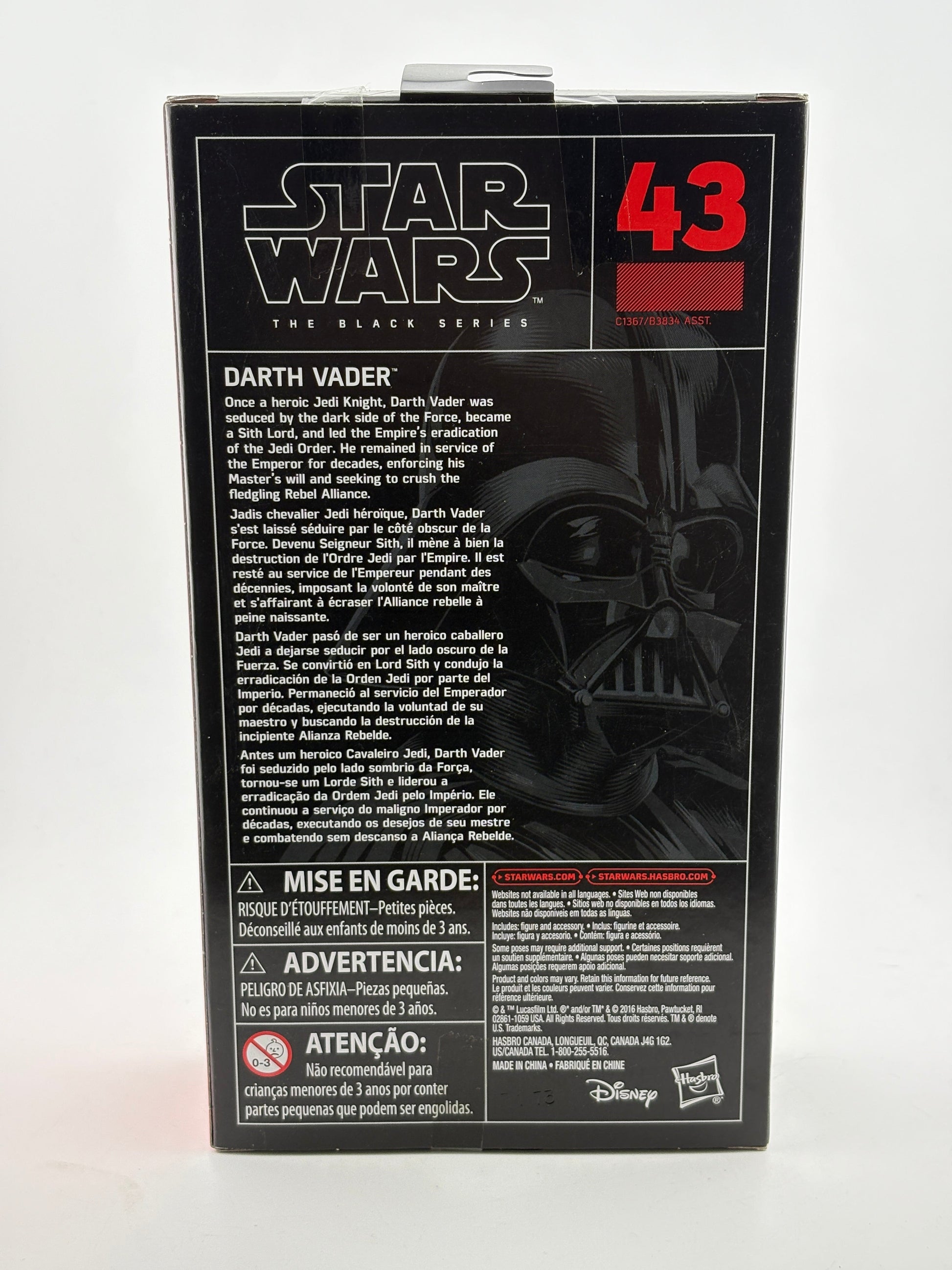 Hasbro Star Wars The Black Series Action Figures - Darth Vader Brand New Sealed FRENLY BRICKS - Open 7 Days