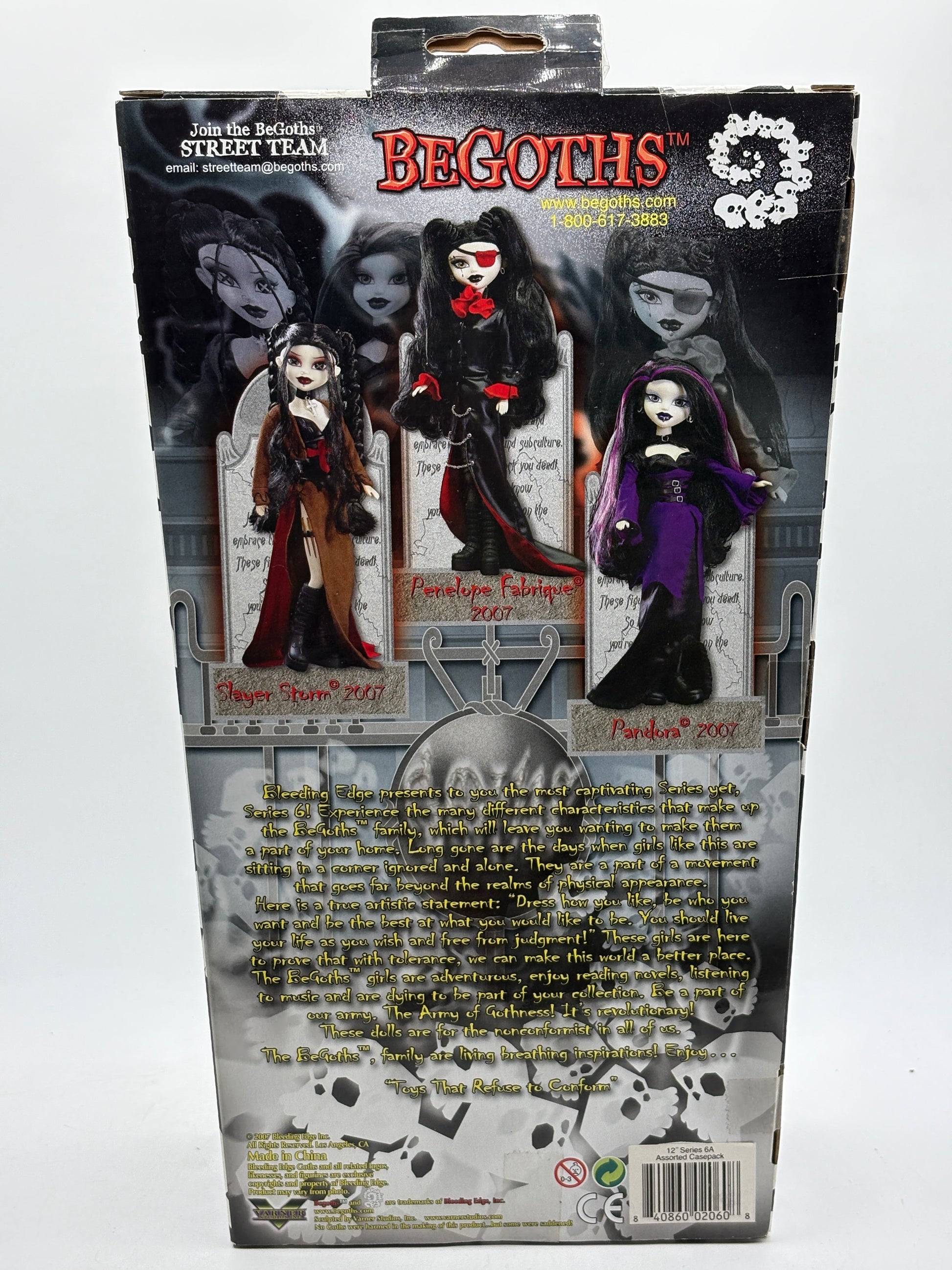 2007 BeGoths Bleeding Edge Goths Series 6 Pandora Brand New FRENLY BRICKS - Open 7 Days