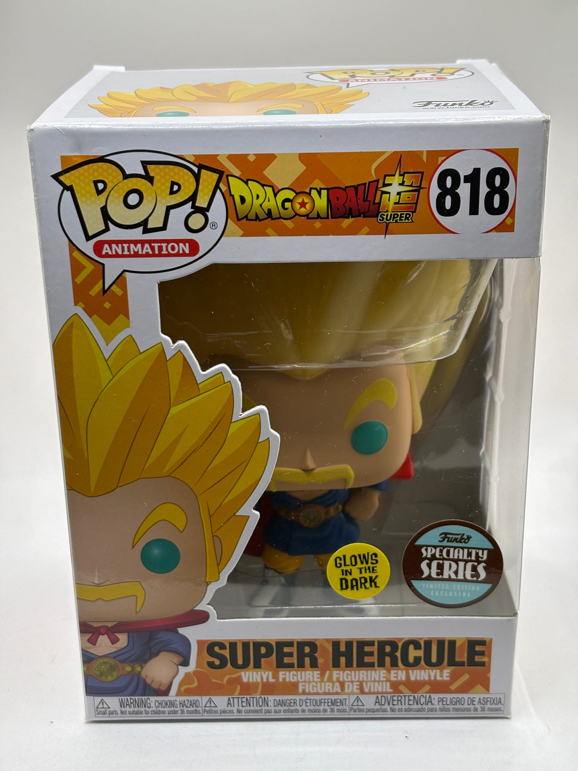 Funko POP! Animation Dragon Ball Super #818 Super Hercule Glow Specialty Series image 1