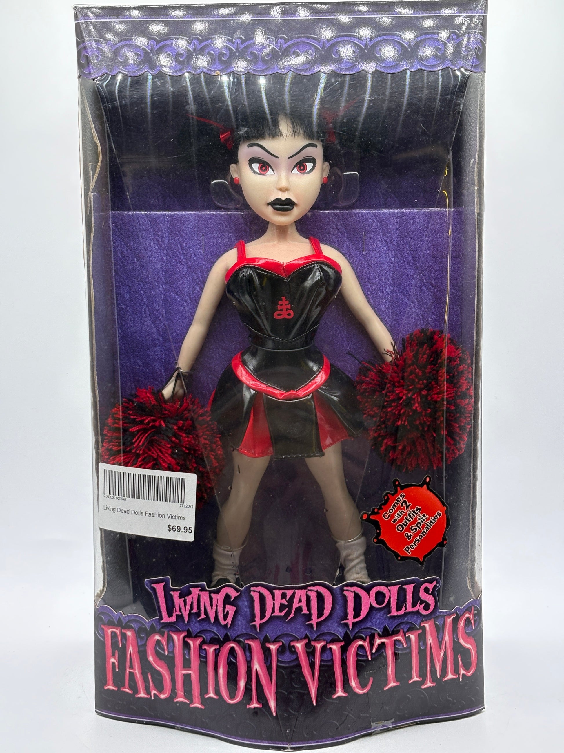 2004 Living Dead Dolls Fashion Victims Kitty Cheerleader Brand New and Sealed FRENLY BRICKS - Open 7 Days