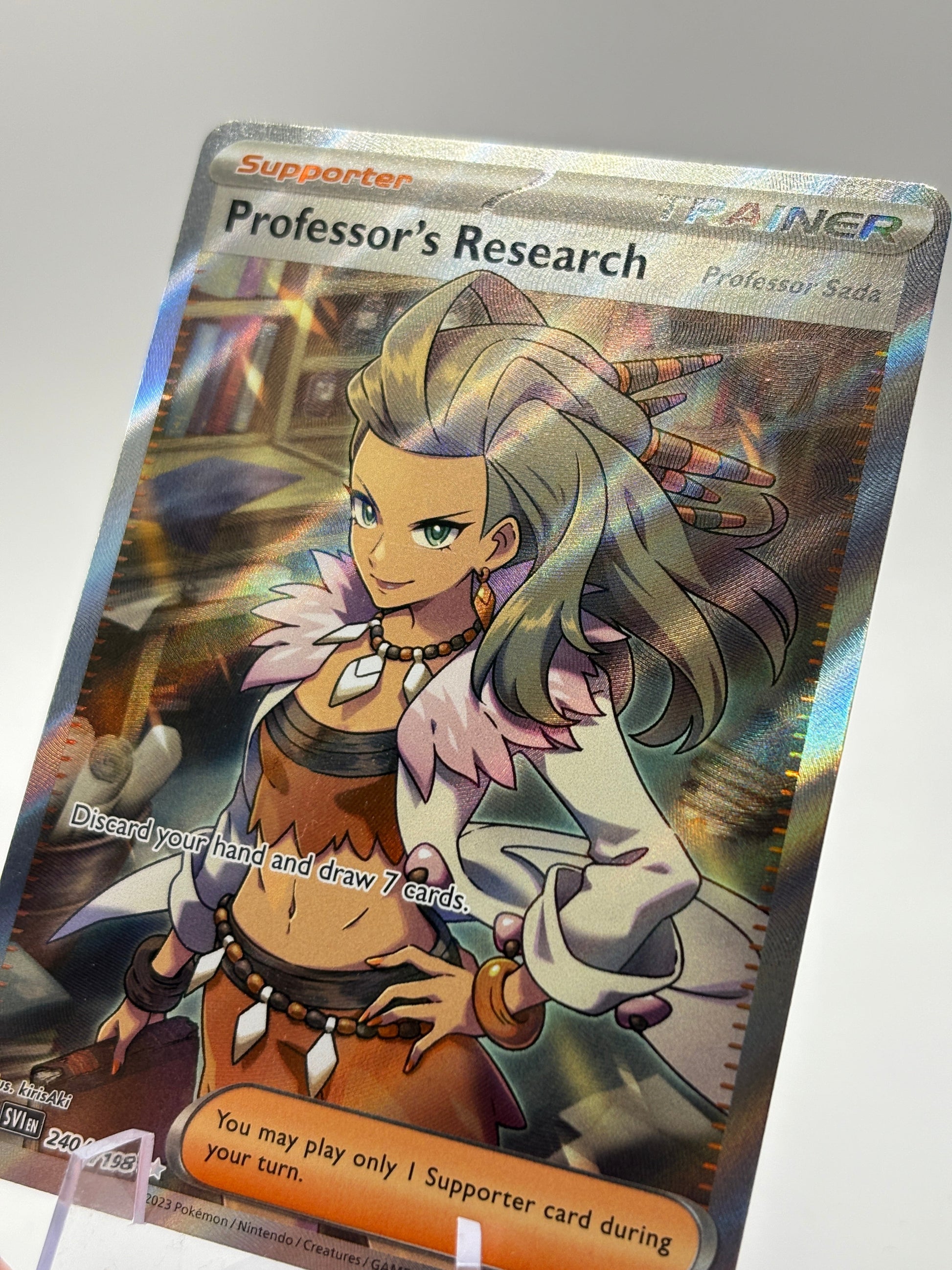 Pokemon TCG Scarlet & Violet Base Set - Professor’s Research 240/198 NM FRENLY BRICKS - Open 7 Days