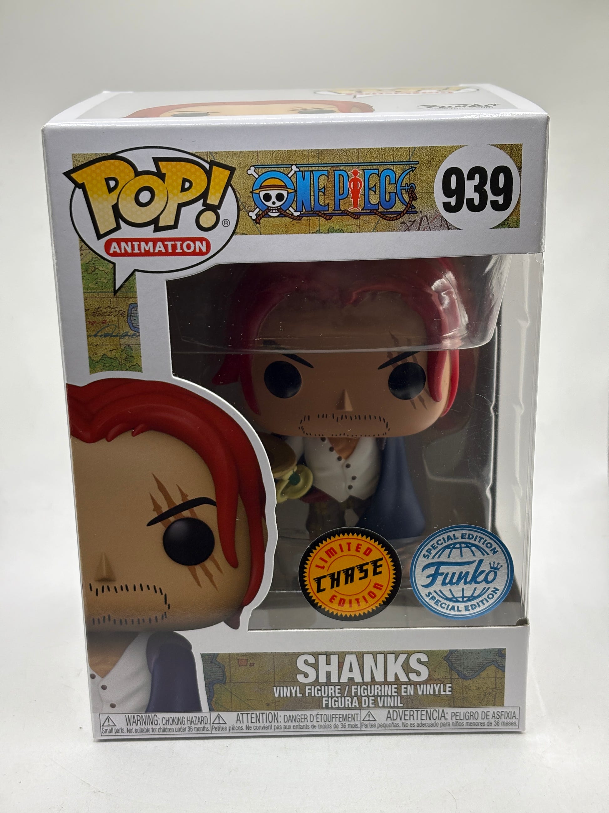 Funko POP! Animation One Piece #939 Shanks Limited Chase Special Edition image 1