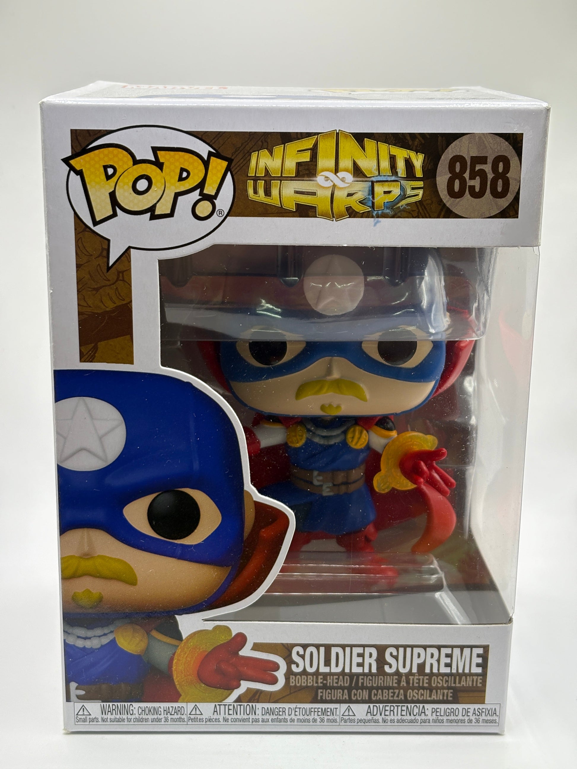 Funko POP! Marvel Infinity Warps #858 Soldier Supreme FRENLY BRICKS - Open 7 Days