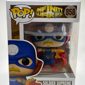 Funko POP! Marvel Infinity Warps #858 Soldier Supreme FRENLY BRICKS - Open 7 Days