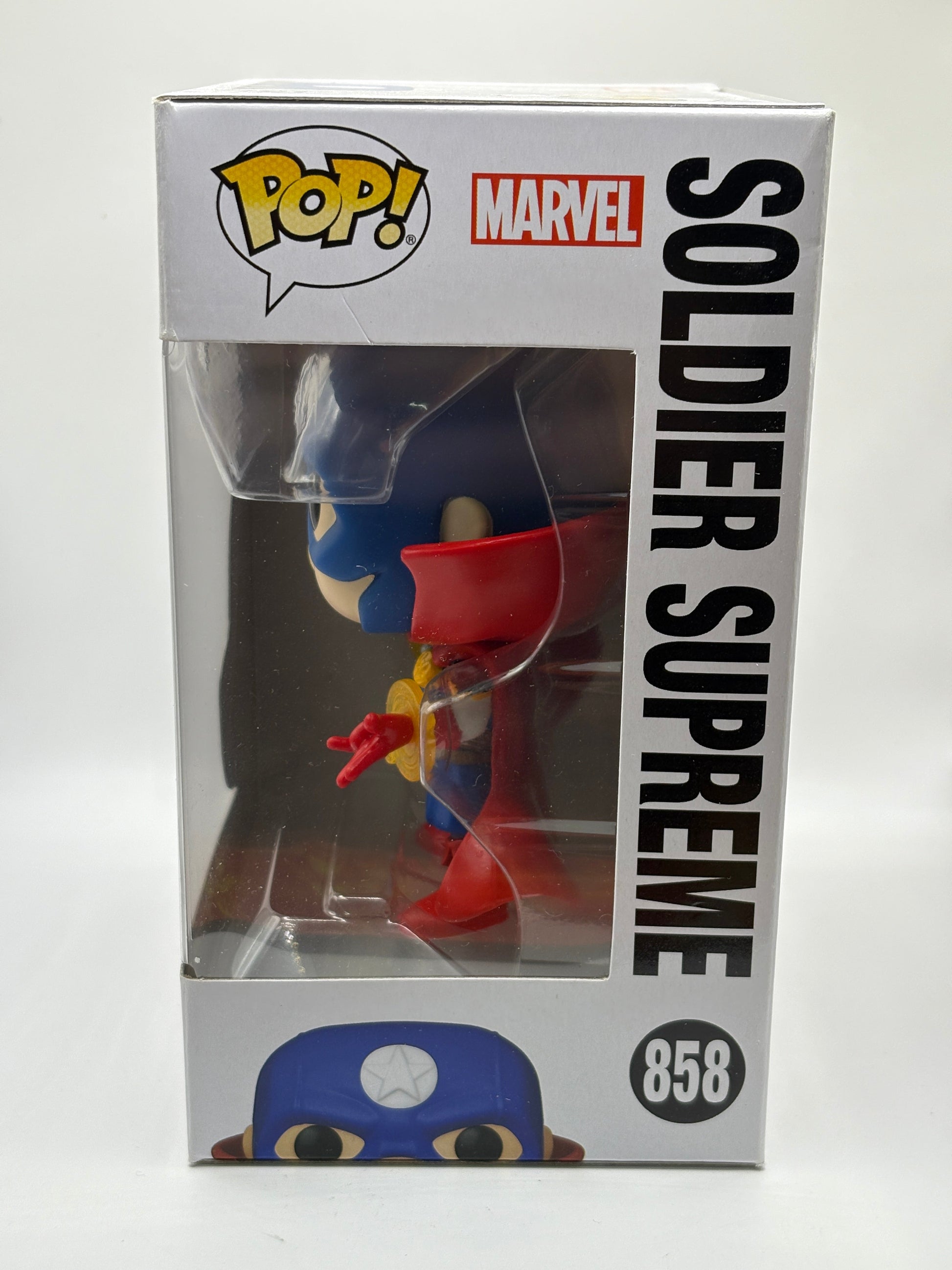 Funko POP! Marvel Infinity Warps #858 Soldier Supreme FRENLY BRICKS - Open 7 Days