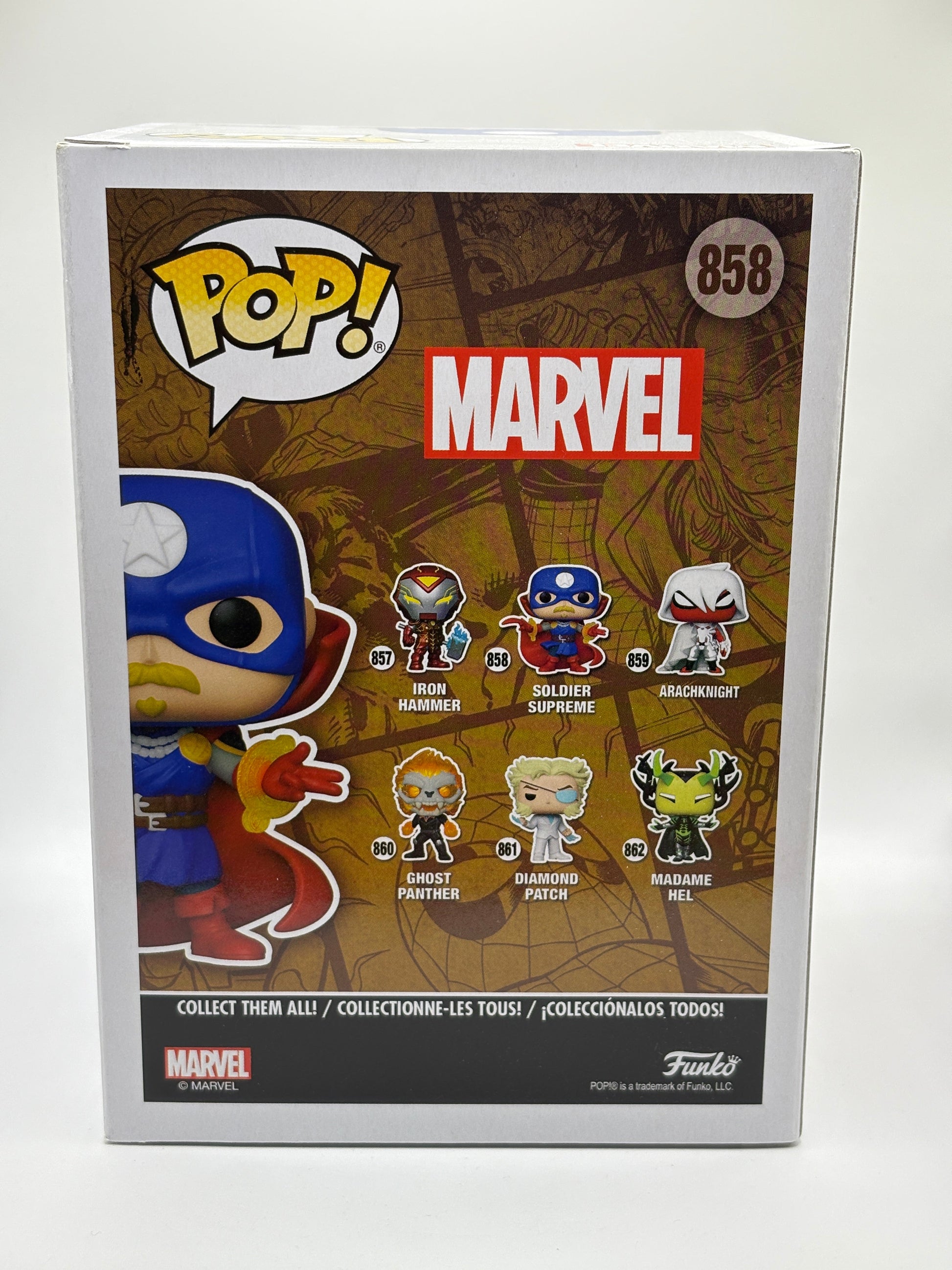 Funko POP! Marvel Infinity Warps #858 Soldier Supreme FRENLY BRICKS - Open 7 Days