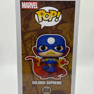 Funko POP! Marvel Infinity Warps #858 Soldier Supreme FRENLY BRICKS - Open 7 Days