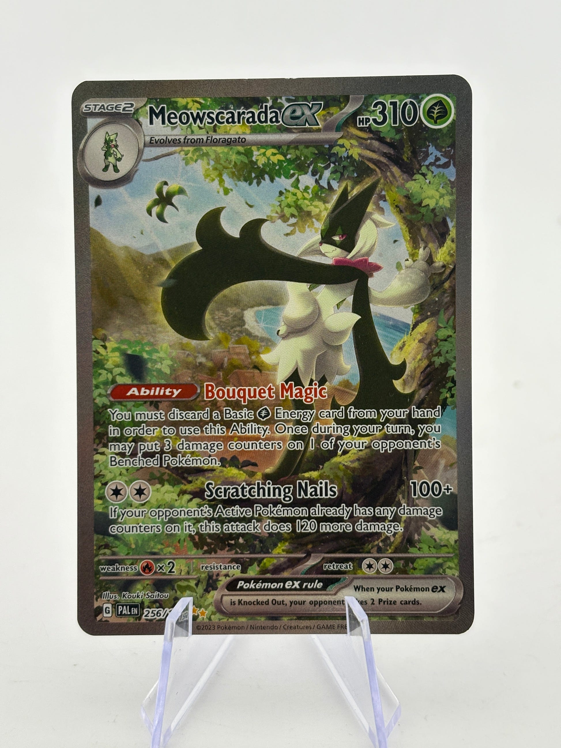 Pokemon TCG Paldea Evolved - Meowscarada EX 256/193 Special Illustration Rare Nm FRENLY BRICKS - Open 7 Days image 1