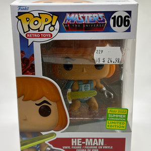 Funko POP! Retro Toys Masters of the Universe #106 He-Man 2022 Summer FRENLY BRICKS - Open 7 Days